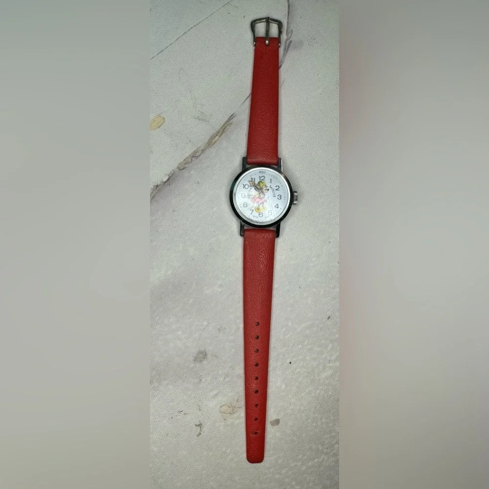 Vintage Wind Up Minnie Mouse Watch-WORKING​​